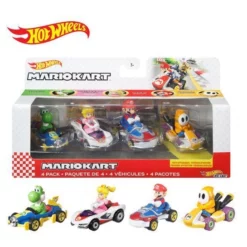 Mattel Hot Wheels Αυτοκινητάκια Mario Kart Σετ Των 4 (GWB38)