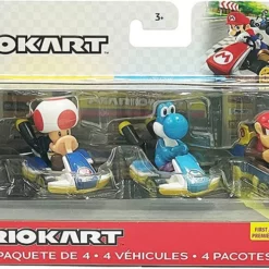 Mattel Hot Wheels Αυτοκινητάκια Mario Kart Σετ 4τμχ (GXX98)