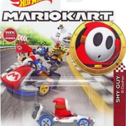 Mattel Hot Wheels Αυτοκινητάκια Mario Kart Shy Guy (GJH61)
