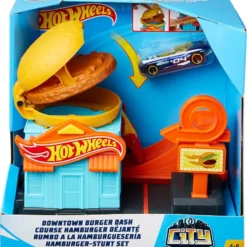 Mattel Hot Wheels Βασικές Πίστες City Hamburger Shop Play Set (GPD09) -Αυτοκίνητα Εκπτώσεις 203627 1