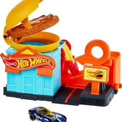 Mattel Hot Wheels Βασικές Πίστες City Hamburger Shop Play Set (GPD09) -Αυτοκίνητα Εκπτώσεις 203627 2