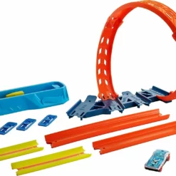 Mattel Hot Wheels Track Builder Βασικά Εξαρτήματα Πίτσας Track Builder Unlimited Adjustable Loop Pack (GVG07) -Αυτοκίνητα Εκπτώσεις 203644 1