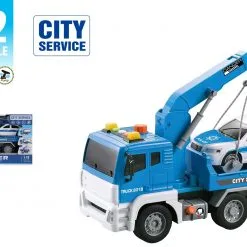 Blue Toys Μπαταριοκίνητο Όχημα Με Γερανό Και Αυτοκίνητο (MKK217491)