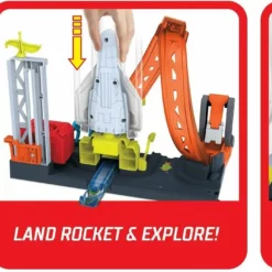 Mattel Hot Wheels City Super Rocket Blast-Off Σετ Παιχνιδιού (GTT75) -Αυτοκίνητα Εκπτώσεις 204655 3
