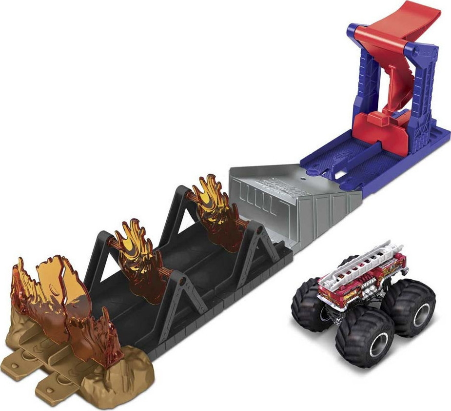 Mattel Hot Wheels Monster Trucks Fire Through (GYL12) 2 Mattel Hot Wheels Monster Trucks Fire Through (GYL12) - Image 2