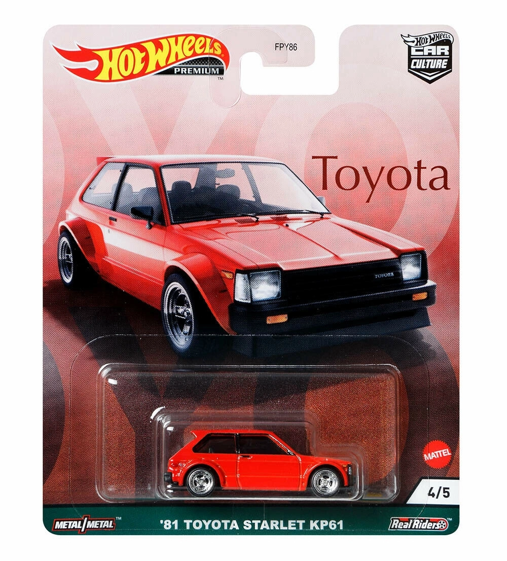 Mattel Hot Wheels Αυτοκινητάκια Συλλεκτικά Αγωνιστικά Toyota Starlet KP61 4/5 (GRJ95) 3 Mattel Hot Wheels Αυτοκινητάκια Συλλεκτικά Αγωνιστικά Toyota Starlet KP61 4/5 (GRJ95) - Image 3