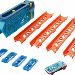 Mattel Hot Wheels Βασικά Εξαρτήματα Πίστας Track Builder Unlimited Slide And Launch Pack (GVG08) -Αυτοκίνητα Εκπτώσεις 209751 1