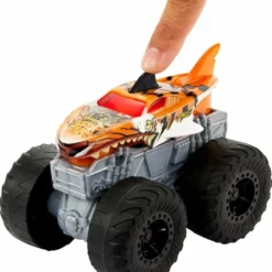 Mattel Hot Wheels Οχήματα Monster Trucks Με Φώτα Και Ήχους Roarin Wreckers Tiger Shark Truck (HDX62) -Αυτοκίνητα Εκπτώσεις 211788 2