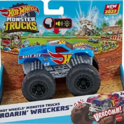 Mattel Hot Wheels Οχήματα Monster Trucks Με Φώτα Και Ήχους Roarin Wreckers (HDX63)
