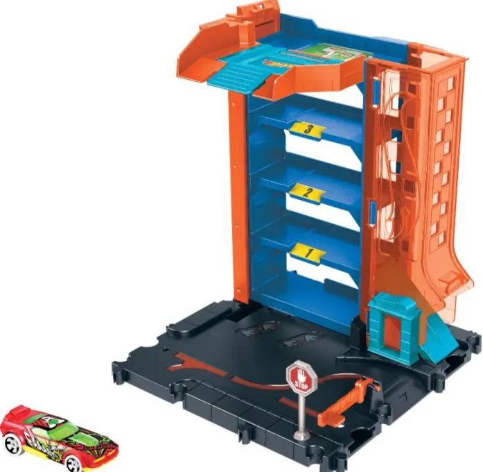 Mattel Hot Wheels City Πίστα Πάρκινγκ (HDR28) 2 Mattel Hot Wheels City Πίστα Πάρκινγκ (HDR28) - Image 2