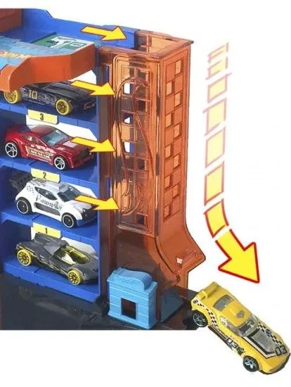 Mattel Hot Wheels City Πίστα Πάρκινγκ (HDR28) 4 Mattel Hot Wheels City Πίστα Πάρκινγκ (HDR28) - Image 4