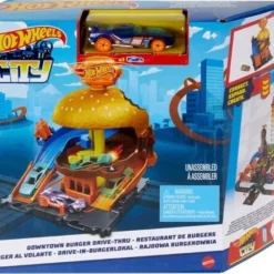 Mattel Hot Wheels City Πιστα Burger Drive-Thru (HDR26) -Αυτοκίνητα Εκπτώσεις 212205 1