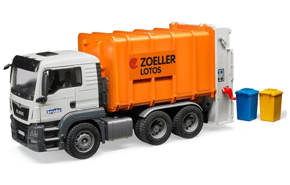 Bruder Απορριμματοφόρο Man Λευκό-Πορτοκαλί (3762) 1 Bruder Απορριμματοφόρο Man Λευκό-Πορτοκαλί (3762)