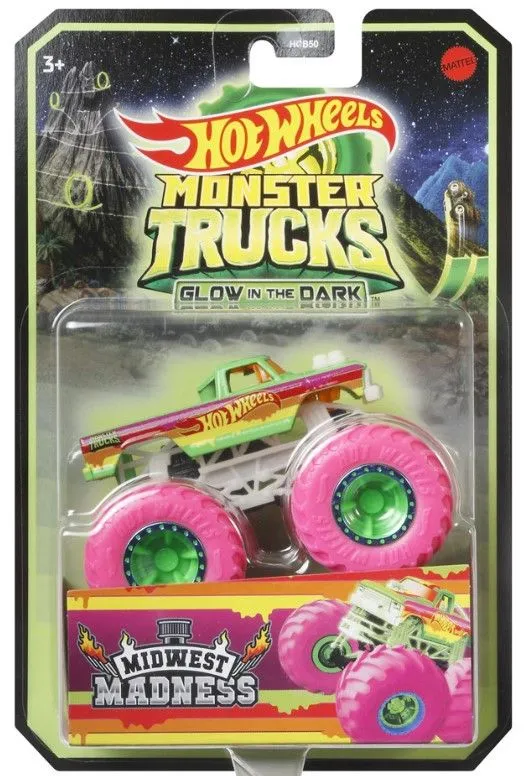 Mattel Hot Wheels Monster Trucks Glow In The Dark (HCB50) 1 Mattel Hot Wheels Monster Trucks Glow In The Dark (HCB50)