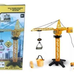 Blue Toys R/C Τηλεκατευθυνόμενος Γερανός Οικοδομής Με Φως (MKM118075)