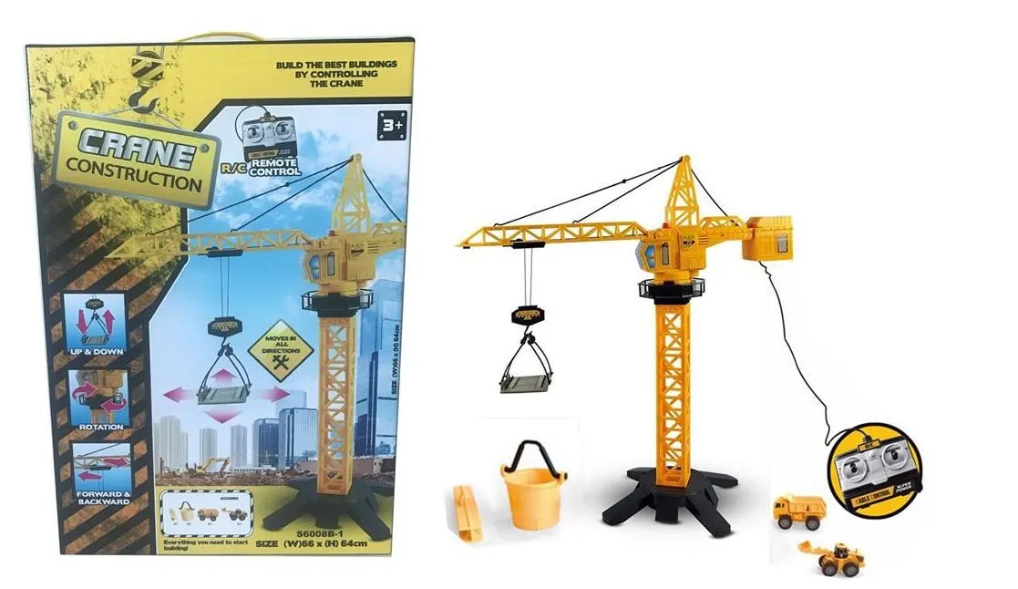 Blue Toys R/C Τηλεκατευθυνόμενος Γερανός Οικοδομής Με Φως (MKM118075) 1 Blue Toys R/C Τηλεκατευθυνόμενος Γερανός Οικοδομής Με Φως (MKM118075)
