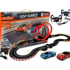 Blue Toys Αυτοκινητόδρομος Ρεύματος Με 2 Αυτοκινητα, Τηλεχειριστήρια 156x60x37 εκ. (MKI992753)