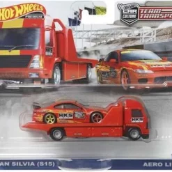 Mattel Hot Wheels Νταλίκα Με Αυτοκινητάκι Nissan Silvia Aero Lift (HCR35)