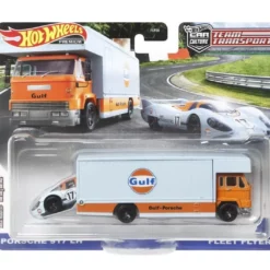 Mattel Hot Wheels Νταλίκα Με Αυτοκινητάκι Porsche 917 Lh And Fleet Flyer (HCR36)