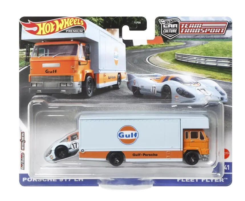 Mattel Hot Wheels Νταλίκα Με Αυτοκινητάκι Porsche 917 Lh And Fleet Flyer (HCR36) 1 Mattel Hot Wheels Νταλίκα Με Αυτοκινητάκι Porsche 917 Lh And Fleet Flyer (HCR36)