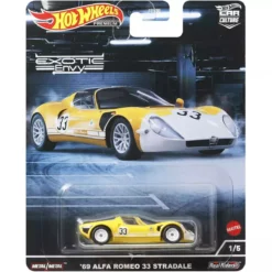 Mattel Hot Wheels Αυτοκινητάκια Συλλεκτικά Αγωνιστικά Alfa Romeo 33 Stradale (HCJ91)