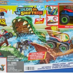Mattel Hot Wheels Σετ Παιχνιδιού Χρωμοκεραυνών Με Κροκόδειλο (HGV14) -Αυτοκίνητα Εκπτώσεις 220379 1