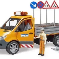 Bruder Φορτηγάκι Mercedes Benz Sprinter Με Εργάτη Και Αξεσουάρ (BR002677) -Αυτοκίνητα Εκπτώσεις 221649 2