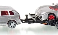 Μεταλλικο Αμαξι Siku Με Τρειλερ Και Αυτοκινητακι (002544)