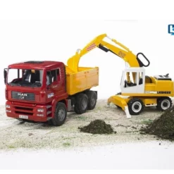 Bruder Φορτηγό Χωματουργικό Man Με Εκσκαφέα Liebher (BR002751) -Αυτοκίνητα Εκπτώσεις 650884 2