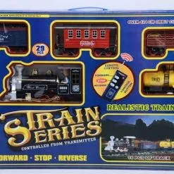 Blue Toys Τηλεκατευθυνομενος Σιδηροδρομος Με Χειριστηριο Και Βαγονια Oem (MKF661584)