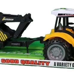 Blue Toys Οχημα Friction Τρακτερ Με Γερανο Οεμ (MKG764174)