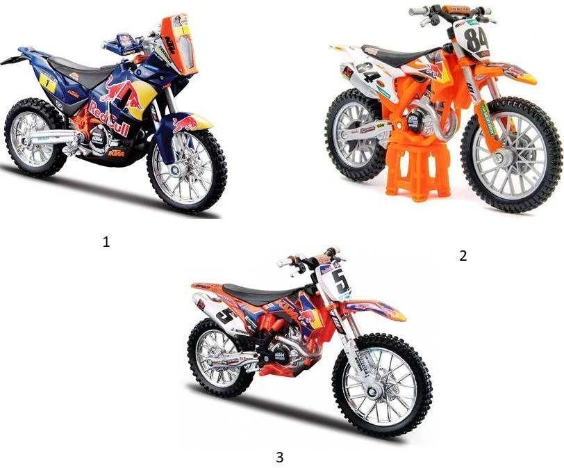 Μηχανή Bburago 1:18 Red Bull Ktm Motorcycle -3 Σχεδια (51073) 2 Μηχανή Bburago 1:18 Red Bull Ktm Motorcycle -3 Σχεδια (51073) - Image 2
