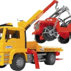 Bruder Φορτηγό MAN Οδικής Βοήθειας Με Γερανό Και Τζιπάκι (2750)