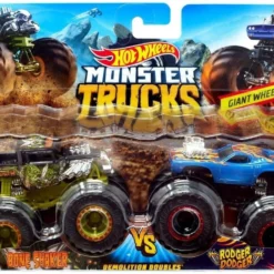 Mattel Hot Wheels Οχηματα Monster Trucks Σετ Των 2 (FYJ64) -Αυτοκίνητα Εκπτώσεις 681376 1