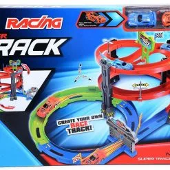 Blue Toys Αυτoκινητοδρομος Speed Car Με 2 Αυτοκινητα Και Τηλεχειριστηριο Power Track (MKK583512)