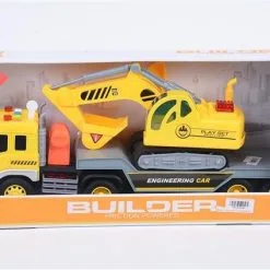 Blue Toys Όχημα Μπαταρίας Φορτηγό Με Εκσκαφεά Με Φώτα Και Ήχους (MKI944846)