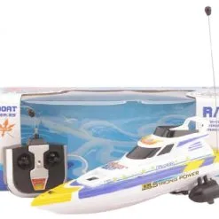 Blue Toys R/C Βάρκα Τηλεκατευθυνόμενη Λευκή με Μωβ (MK6179625)