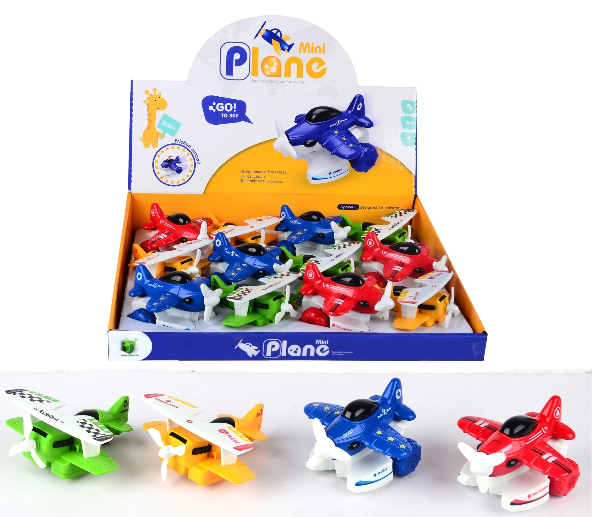 Blue Toys Αεροπλανάκι Friction (MKK781557) 3 Blue Toys Αεροπλανάκι Friction (MKK781557) - Image 3