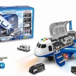 Blue Toys Αεροπλάνο Γκαράζ Της Αστυνομίας Με Φως Και Μουσική Police Garage (MKL410594)