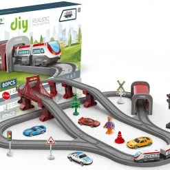 Blue Toys Τρένο με Σιδηρόδρομο και Φωτεινό Σηματοδότη. (MKL411350)