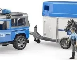 Bruder Αστυνομικό Land Rover Με Τρέιλερ Και Έφιππο Αστυνομικό (2588) -Αυτοκίνητα Εκπτώσεις 693621 1