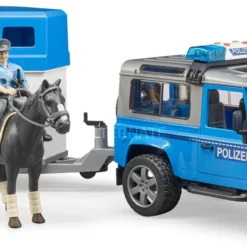 Bruder Αστυνομικό Land Rover Με Τρέιλερ Και Έφιππο Αστυνομικό (2588) -Αυτοκίνητα Εκπτώσεις 693621 1