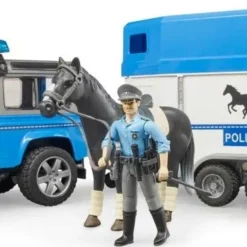 Bruder Αστυνομικό Land Rover Με Τρέιλερ Και Έφιππο Αστυνομικό (2588) -Αυτοκίνητα Εκπτώσεις 693621 2