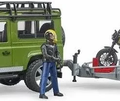 Bruder Τζιπ Land Rover Με Τρέιλερ, Μηχανή Ducati Και Αναβάτη (BR002589) -Αυτοκίνητα Εκπτώσεις 693622 1