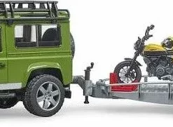 Bruder Τζιπ Land Rover Με Τρέιλερ, Μηχανή Ducati Και Αναβάτη (BR002589) -Αυτοκίνητα Εκπτώσεις 693622 1