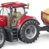 Bruder Τρακτέρ Case Ih Optum 300Cvx Με Φόρτωση, Τρέιλερ Και Μπάλες (3198)