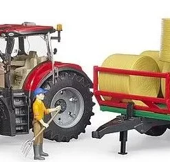 Bruder Τρακτέρ Case Ih Optum 300Cvx Με Φόρτωση, Τρέιλερ Και Μπάλες (3198) -Αυτοκίνητα Εκπτώσεις 693623 2