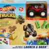 Mattel Hot Wheels Monster Trucks Σετ Παιχνιδιού – Εκτόξευση Και Σύγκρουση (GVK08)