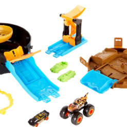 Mattel Hot Wheels Monster Trucks Σετ Παιχνιδιού – Πίστα Σούπερ Ρόδα (GVK48) -Αυτοκίνητα Εκπτώσεις 698252 1