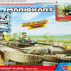 Mattel Hot Wheels Mario Kart Πίστες Επιπέδων Thwomp Set (GFY46) -Αυτοκίνητα Εκπτώσεις 698257 1